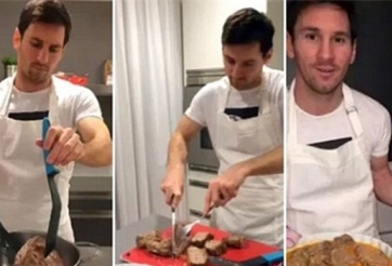 Thua cá độ, Messi phải vào bếp nấu nướng