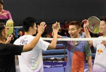 Video cầu lông: Lin Dan lần đầu đánh cặp cùng Lee Chong Wei