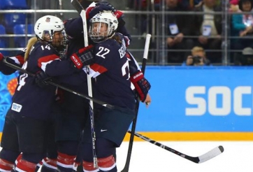 Tổng hợp Olympic Sochi ngày thứ 9: Mỹ và Canada tiếp tục thống trị ở môn Hockey