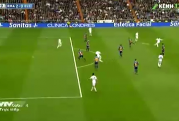 Video bóng đá: Bale nã đại bác từ ngoài vòng cấm tung lưới Elche