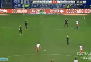Video bóng đá: Siêu phẩm đá phạt không tưởng của cầu thủ Hamburg
