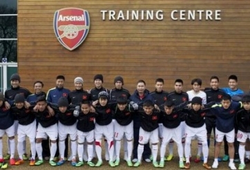 U19 Việt Nam đọ sức với U19 Arsenal, 18h00 ngày 05/03