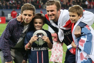 Con trai út nhà Becks gia nhập Arsenal