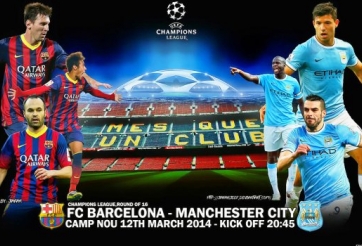 Barca vs Man City: Không còn đường lùi, 2h45 ngày 13/3