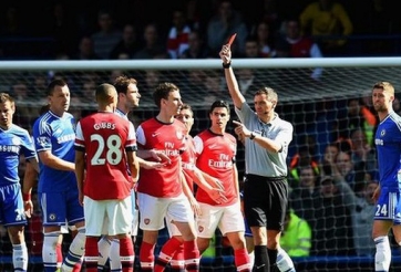 Arsenal sẽ kháng án chiếc thẻ đỏ của Kieran Gibbs