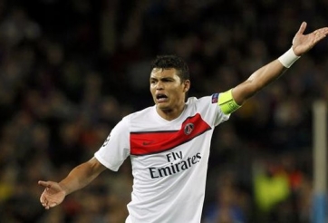 PSG có thể mất Thiago Silva trong trận gặp Chelsea