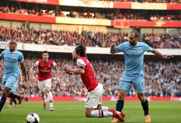 Video bàn thắng: Arsenal 1-1 Man City (Ngoại hạng Anh 2013/14)