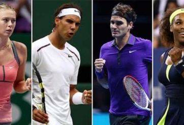 BXH tennis tháng 4: Federer vào top 4, Serena độc chiếm vị trí số 1