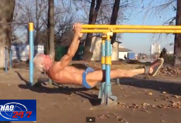 Video tổng hợp: Choáng với khả năng tập thể dục đường phố của lực sỹ 73 tuổi