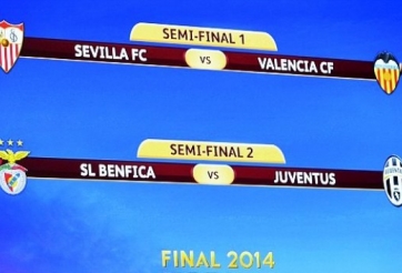 Juve gặp Benfica ở bán kết Europa League 2014
