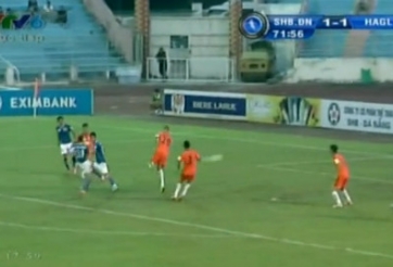 Út Cường lập siêu phẩm giúp HAGL cầm hòa Đà Nẵng