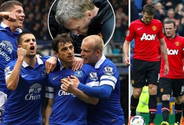 Everton 2 - 0 Man United: Ngày về không yên ả của David Moyes
