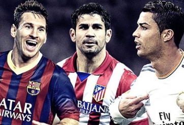 Lionel Messi và Costa tiến sát Ronaldo trong cuộc đua Pichichi