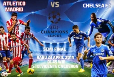 Atletico Madrid vs Chelsea: Thánh địa Vicente Calderon, 1h45 ngày 23/4