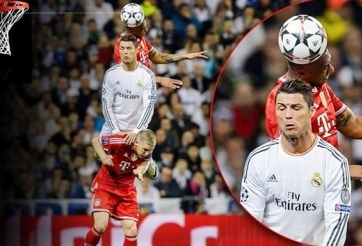 Jerome Boateng có pha bật nhảy cao hơn cả Ronaldo
