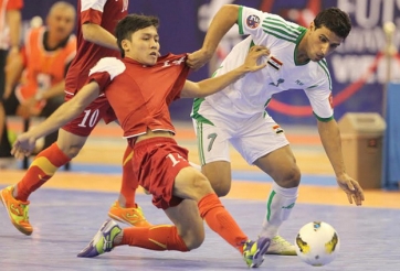 VCK futsal châu Á 2014: Tuyển futsal Việt Nam thua Iraq 1-2