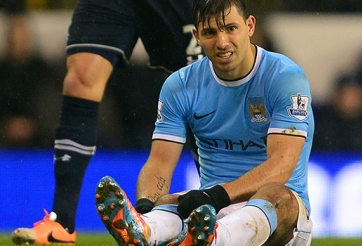 Man City lại MẤT Aguero lúc nước sôi lửa bỏng