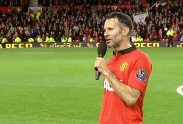 Ryan Giggs vừa khóc vừa nói sau chiến thắng của Man United