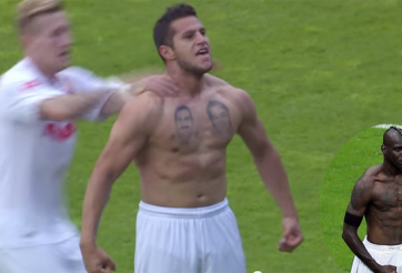 Video bóng đá: Lập siêu phẩm, sao Bundesliga tái hiện màn ăn mừng của Balotelli