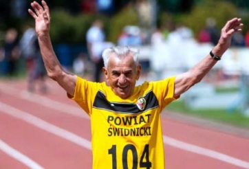 Cụ ông 104 tuổi vẫn lập kỷ lục chạy 100m