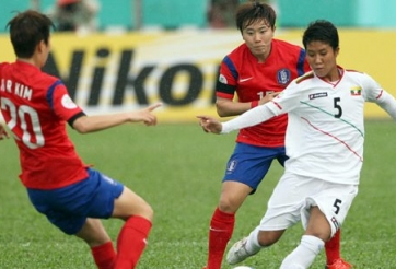 VCK Asian Cup nữ 2014: Hàn Quốc vùi dập Myanmar với tỷ số 12-0