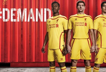 Liverpool ra mắt áo đấu sân khách mùa giải 2014 - 2015