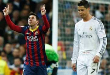 Ronaldo lần đầu bị Lionel Messi đánh bại trong năm 2014