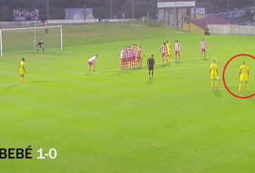 VIDEO: Bebe lập siêu phẩm sút phạt 'ăn theo' Ronaldo