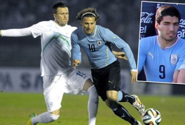 Không Suarez, Uruguay vẫn có màn tập dượt hoàn hảo cho World Cup 2014