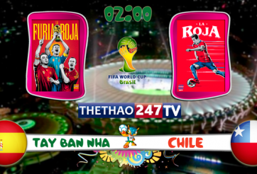 Link sopcast Tây Ban Nha vs Chile World Cup 2014, 02h00 ngày 19/6