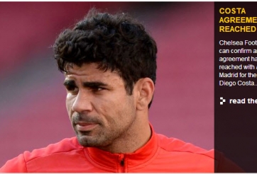 Chuyển nhượng 2/7: Diego Costa CHÍNH THỨC về Chelsea