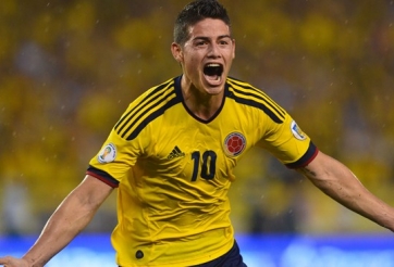 James Rodriguez giành giải Chiếc giày vàng