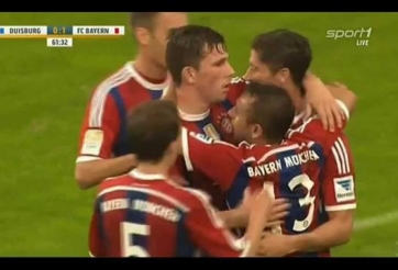 Video bàn thắng: Duisburg 1-1 Bayern Munich (Giao hữu CLB)