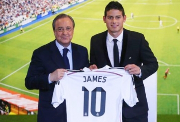 VIDEO: James Rodriguez ra mắt hoành tráng trước 40 ngàn CĐV Real Madrid