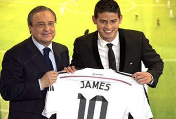 Real thu lại 1/3 tiền vốn mua James Rodriguez trong 2 ngày