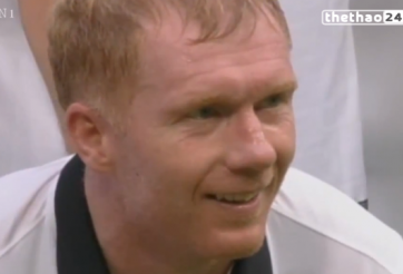 VIDEO: Màn tái xuất ấn tượng của Paul Scholes vs huyền thoại Bayern
