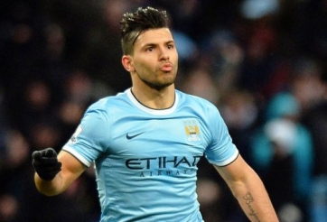 Aguero gia hạn HĐ với Man City thêm 5 năm