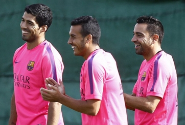 Buổi tập đầu tiên của Luis Suarez tại Barcelona