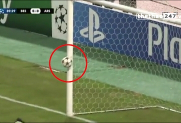 VIDEO: Cột dọc từ chối bàn thắng của Chamberlain cứu thua cho Besiktas