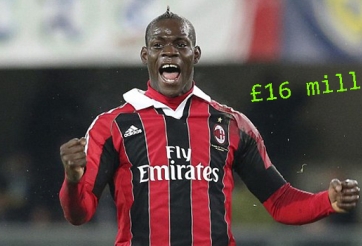 Balotelli chỉ cần ghi 7 bàn/mùa để trả 16 triệu bảng cho Liverpool