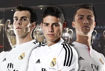 VIDEO: Sức mạnh siêu khủng của tam tấu Ronaldo - Bale - James