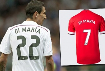 Man United chưa thể bán áo đấu của Di Maria vì thiếu chữ ‘R’