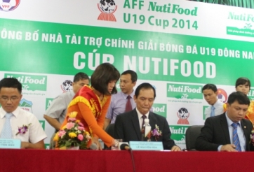 NutiFoood trở thành Nhà tài trợ chính cho Giải U19 Đông Nam Á  2014