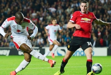 Video clip bàn thắng: MK DONS 4-0 Man United (Capital one Cup 2014)
