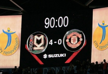 HLV MK Dons nói gì khi thắng đậm MU?