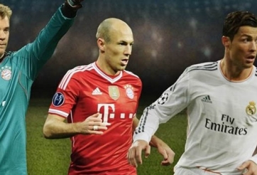 Cầu thủ xuất sắc nhất châu Âu: Ronaldo, Neuer hay Robben?