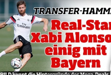 Xabi Alonso gia nhập Bayern Munich với giá 10 triệu euro