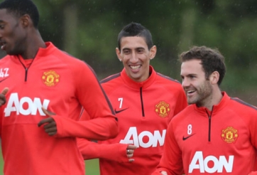 Di Maria tươi rói trong buổi tập đầu tiên tại Man United