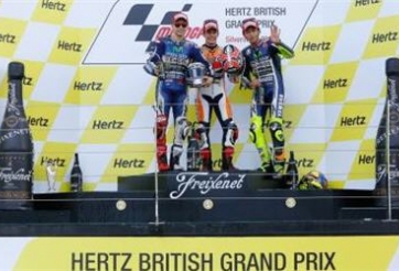 Kết quả đua xe MotoGP chặng 12-Hertz British Grand Prix 2014