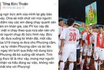 Sự thật bức ảnh Công Phượng ăn mừng gây tranh cãi